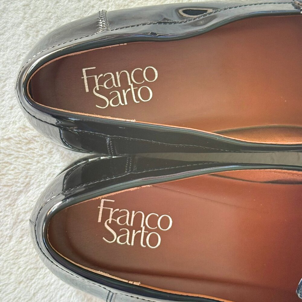 WOMEN'S Franco Sarto "CASSANDRA" Platform Patent Leather Penny Loafer Size 12 - Picture 3 of 9